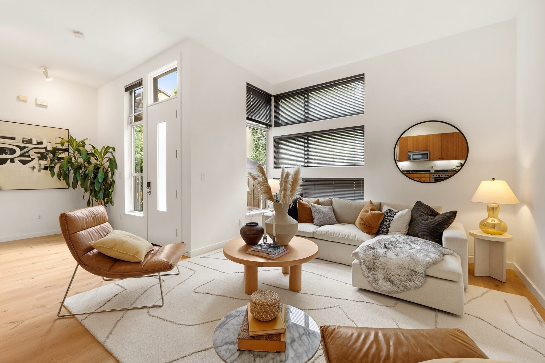 Kitchen and living room